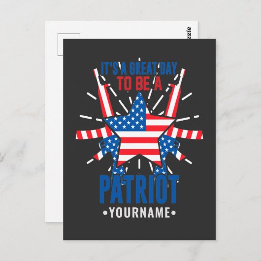 愛国者である今日は最高の日だ ポストカード (正面/裏面)
