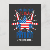 愛国者である今日は最高の日だ ポストカード (正面)