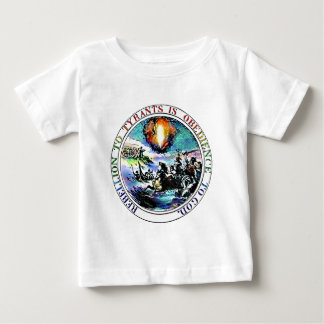 愛国者のベビーのワイシャツ ベビーTシャツ