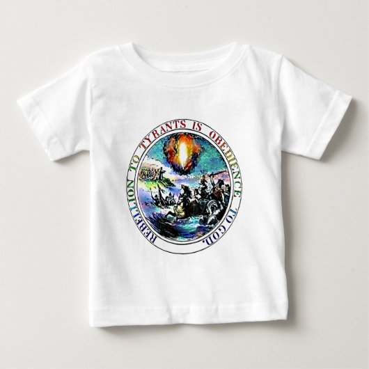 愛国者のベビーのワイシャツ ベビーTシャツ (正面)