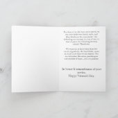 愛国者の復員軍人の日の挨拶状 カード (内部)