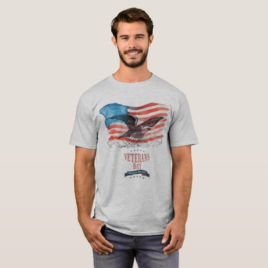 愛国者の思い出のグレー Tシャツ (正面フル)