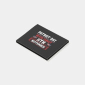 愛国者の日は忘れ11月の活字 ポストイット (アングル)