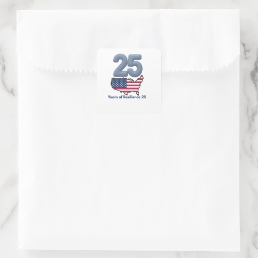 愛国者の日25周年 9/11 復興の年々 スクエアシール (バッグ)