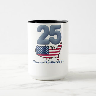 愛国者の日25周年 9/11 復興の年々 マグカップ