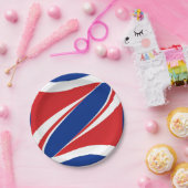 愛国者の暴走ラウンド ペーパープレート (パーティー)