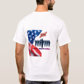 愛国者の誇りの糸 白 Tシャツ (裏面)