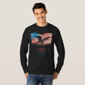 愛国者の黒 Tシャツ (正面フル)