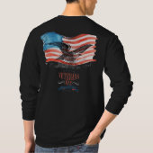 愛国者の黒 Tシャツ (裏面)