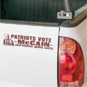 愛国者のMcCainのバンパーステッカー バンパーステッカー (トラック上)