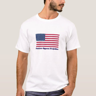 愛国者は偏見に反対する Tシャツ