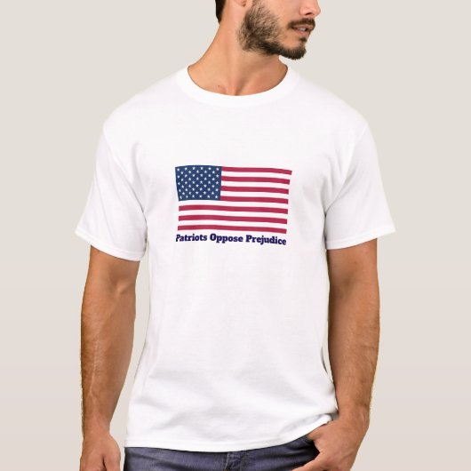 愛国者は偏見に反対する Tシャツ (正面)