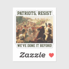 愛国者は民主主義への攻撃に抵抗 シール