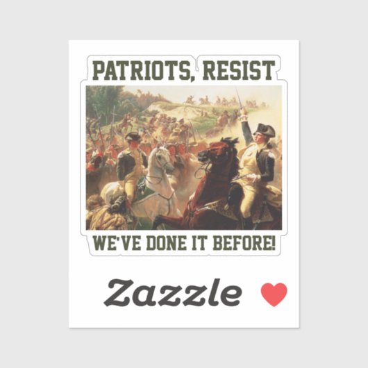 愛国者は民主主義への攻撃に抵抗 シール (シート)