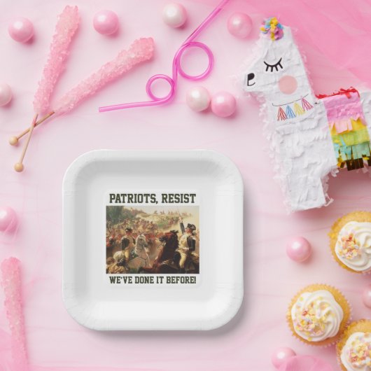 愛国者は民主主義への攻撃に抵抗 ペーパープレート (パーティー)