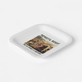 愛国者は民主主義への攻撃に抵抗 ペーパープレート (傾斜あり)