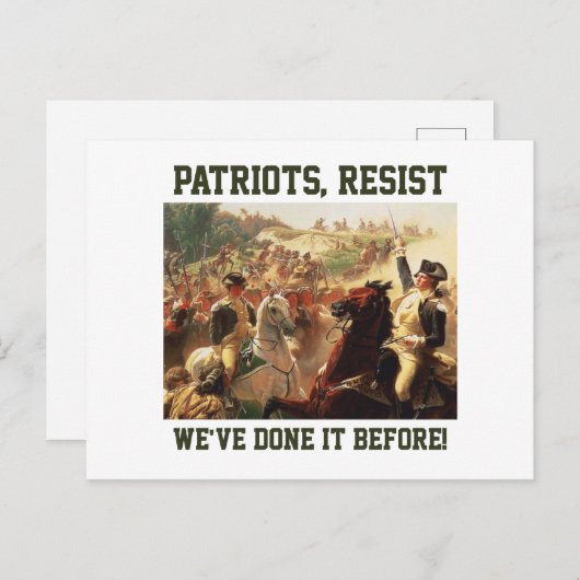 愛国者は民主主義への攻撃に抵抗 ポストカード (正面/裏面)
