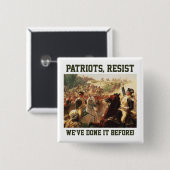 愛国者は民主主義への攻撃に抵抗 缶バッジ (正面&裏面)