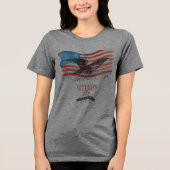 愛国者への追悼 グレー トライブレンドTシャツ (正面)