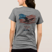 愛国者への追悼 グレー トライブレンドTシャツ (裏面)