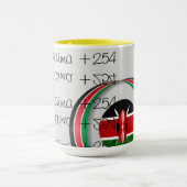 愛国者ケニア大麻マグ マグカップ (中央)