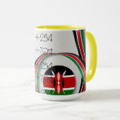 愛国者ケニア大麻マグ マグカップ (正面右)