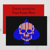 愛国者スカル 招待状 (正面/裏面)