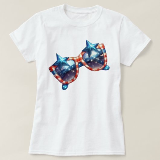 愛国者チェックアート Tシャツ (デザイン正面)