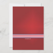 愛国者デー・パーティーのご招待 招待状 (裏面)