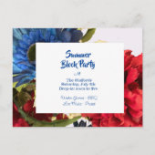 愛国者パーティーの招待状ポストカード ポストカード (正面)