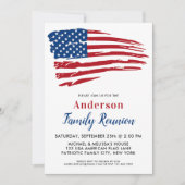 愛国者パーティー アメリカ国旗 ファミリーリユニオン 招待状 (正面)