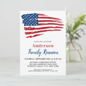 愛国者パーティー アメリカ国旗 ファミリーリユニオン 招待状 (スタンド正面)