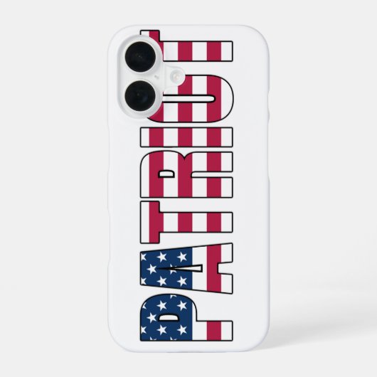愛国者フラグ フォンケース iPhone 16ケース (裏面)