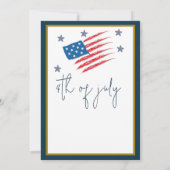 愛国者党の旗 招待状 (裏面)