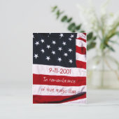 愛国者日国旗9-11 ポストカード (スタンド正面)