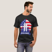 愛国者日忘れ9 11シャツ Tシャツ (正面フル)
