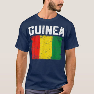 愛国者男性女性子供ギニア動揺して国旗 Tシャツ