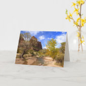 「愛国者裁判所」, Zion NP, 空白の Greeting カード (黄色い花)