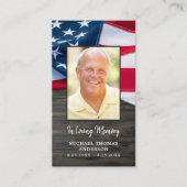 愛国者記念 アメリカ国旗 追悼 祈念カード コーリングカード (正面)