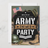 愛国者軍テーマパーティー軍事祝賀会 招待状 (正面)
