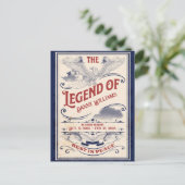 愛国者追悼会 ベテラン葬儀 招待状ポストカード ポストカード (スタンド正面)