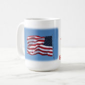 愛国者-マグ--があって下さい! コーヒーマグカップ (正面左)