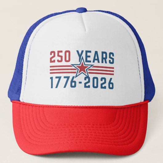 愛国者 - 国 | 250周年 トラッカーズハット キャップ (正面)