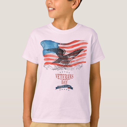 愛国者+思い出の+淡いピンク Tシャツ (正面)