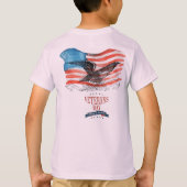 愛国者+思い出の+淡いピンク Tシャツ (裏面)