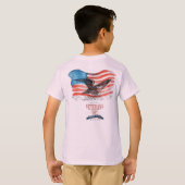 愛国者+思い出の+淡いピンク Tシャツ (裏面フル)