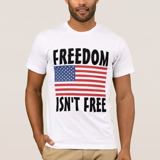 愛国者、自由は自由Tシャツではない Tシャツ (正面)