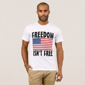 愛国者、自由は自由Tシャツではない Tシャツ (正面フル)