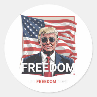 愛国自由の自由リングや輪 ラウンドシール