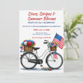 愛国自転車 7月4日 祝祭 招待状 (スタンド正面)